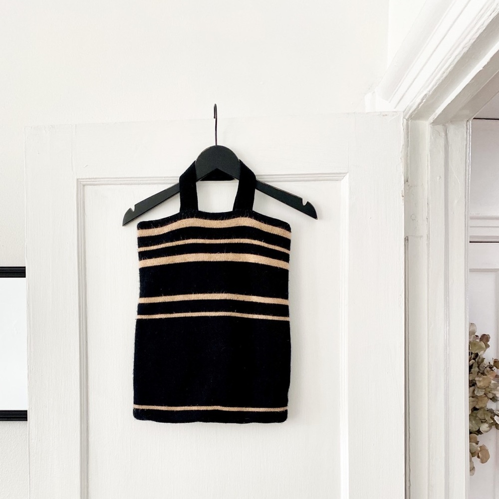 Hansel From Basel Knit Striped Tote